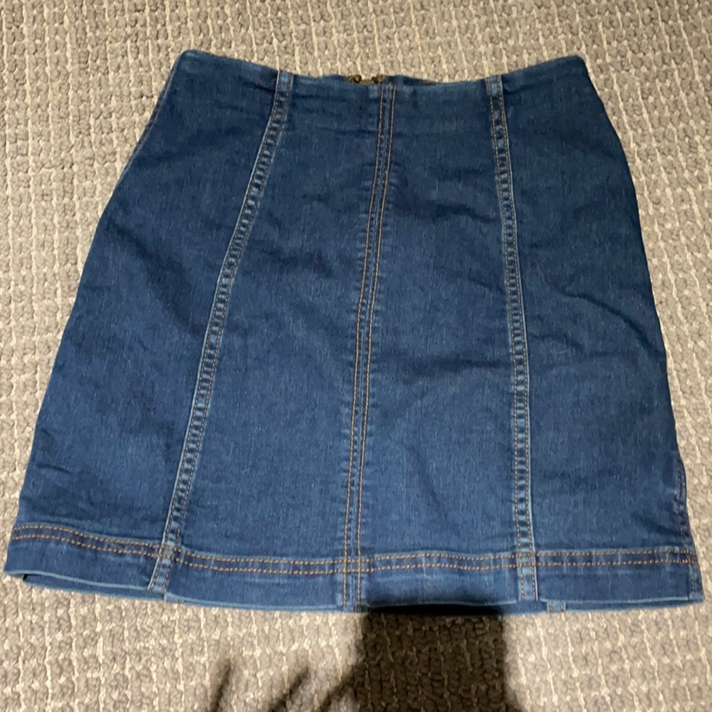 Free People Jean skirt